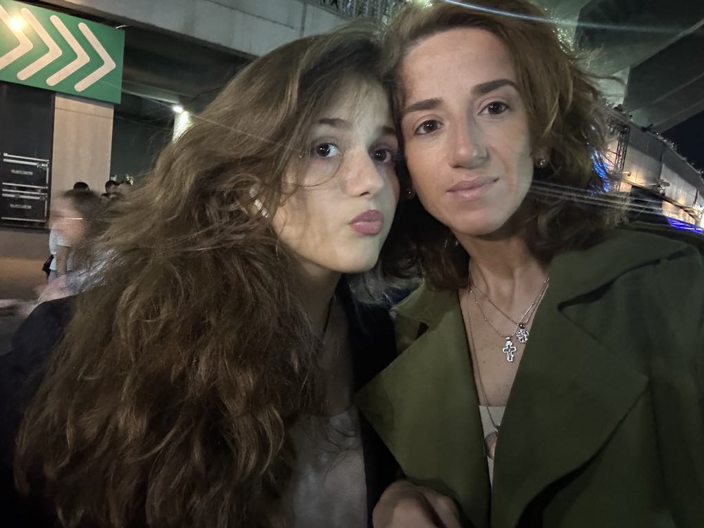 ნათია დიასამიძე ქალიშვილთან - ლილესთან ერთად